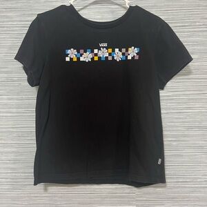 VANS floral Checkered Tee